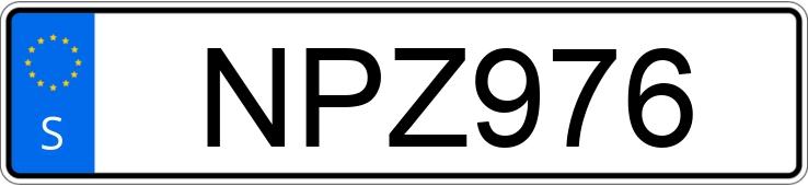Numer rejestracyjny NPZ976 posiada BMW 3