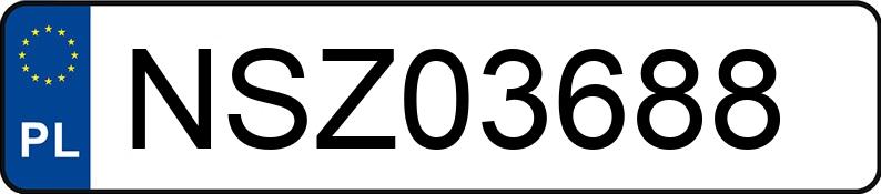 Numer rejestracyjny NSZ 03688 posiada BMW 320 - NSZ03688