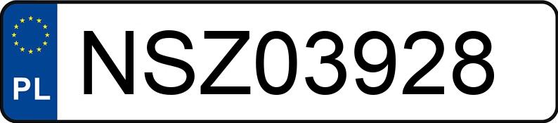 Numer rejestracyjny NSZ 03928 posiada OPEL VECTRA - NSZ03928