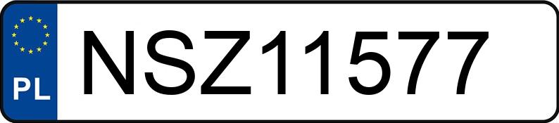 Numer rejestracyjny NSZ 11577 posiada VOLKSWAGEN GOLF - NSZ11577