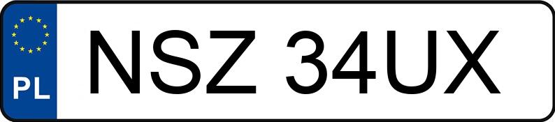 Numer rejestracyjny NSZ 34UX posiada BMW 316i Compact Kat. E36 316i Compact Kat. E36 - NSZ34UX