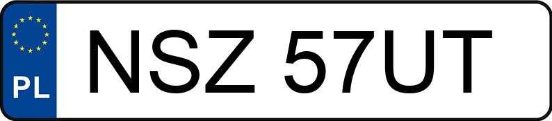 Numer rejestracyjny NSZ 57UT posiada NISSAN X-TRAIL - NSZ57UT