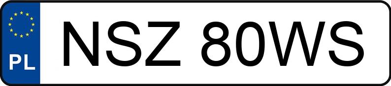 Numer rejestracyjny NSZ 80WS posiada NISSAN Qashqai 2.0 MR`07 E4 Acenta Pack CVT - NSZ80WS
