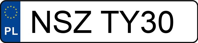 Numer rejestracyjny NSZ TY30 posiada AUDI A6 Avant 2.7 TDi Kat. MR`04 E3 4F A6 Avant 2.7 TDi Kat. MR`04 E3 4F - NSZTY30