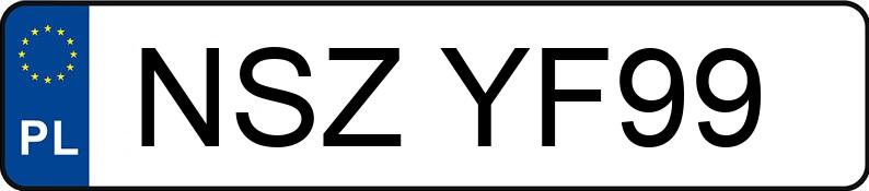 Numer rejestracyjny NSZ YF99 posiada AUDI A4 - NSZYF99 Numer rejestracyjny NSZ YF99 posiada AUDI A4 - NSZYF99