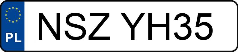 Numer rejestracyjny NSZ YH35 posiada BMW 520i Touring MR`17 E6 G31 Steptronic - NSZYH35