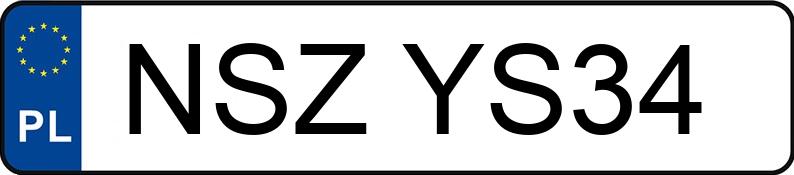 Numer rejestracyjny NSZ YS34 posiada FORD FOCUS - NSZYS34