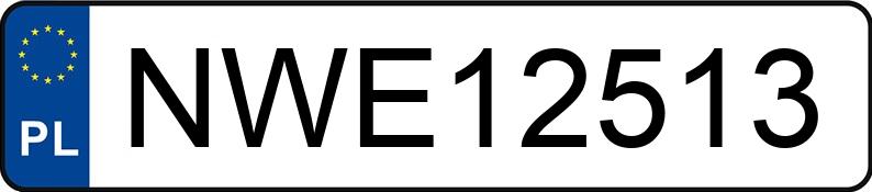 Numer rejestracyjny NWE 12513 posiada DAEWOO TICO - NWE12513