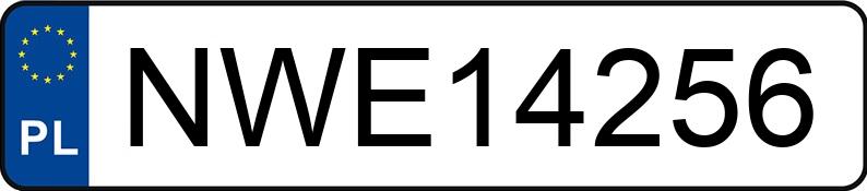 Numer rejestracyjny NWE 14256 posiada AUDI A4 - NWE14256