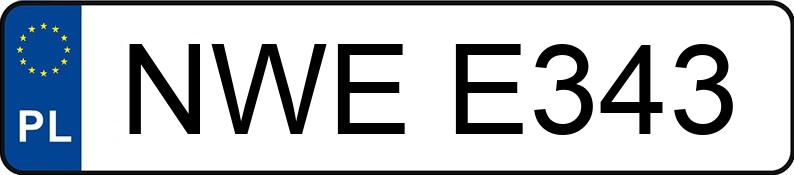 Numer rejestracyjny NWE E343 posiada VOLVO 740 Kat. GL - NWEE343