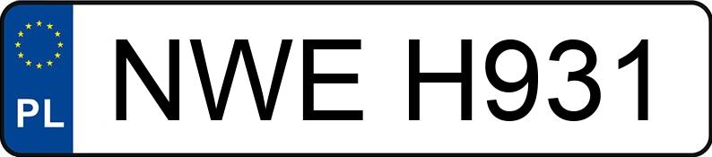 Numer rejestracyjny NWE H931 posiada OPEL/CARPOL VIVARO - NWEH931