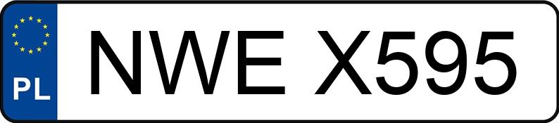 Numer rejestracyjny NWE X595 posiada OPEL CORSA - NWEX595