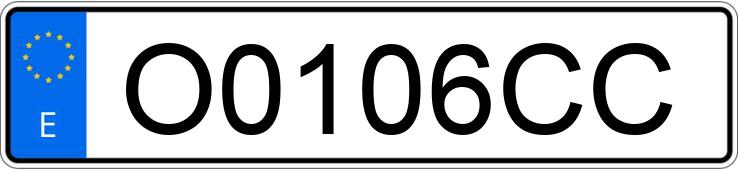 Numer rejestracyjny O0106CC posiada CITROEN SAXO