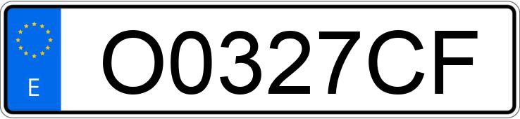 Numer rejestracyjny O0327CF posiada RENAULT LAGUNA