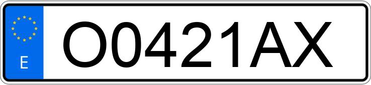 Numer rejestracyjny O0421AX posiada VOLKSWAGEN GOLF