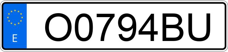 Numer rejestracyjny O0794BU posiada NISSAN 300 ZX