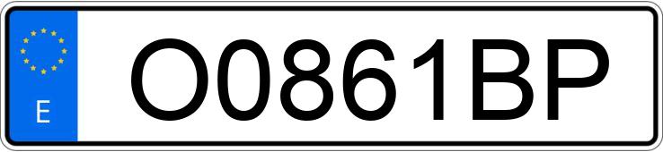 Numer rejestracyjny O0861BP posiada FORD MONDEO