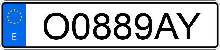 Numer rejestracyjny O0889AY posiada AUDI 100