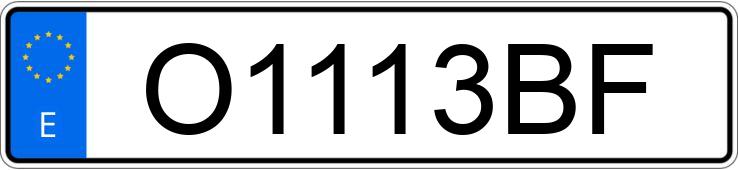 Numer rejestracyjny O1113BF posiada FORD FIESTA