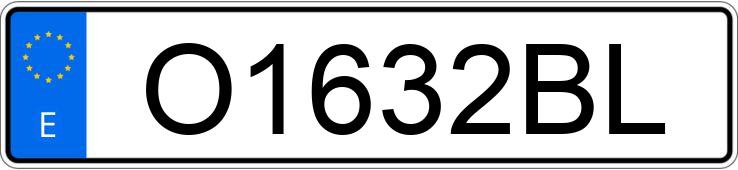 Numer rejestracyjny O1632BL posiada OPEL VECTRA