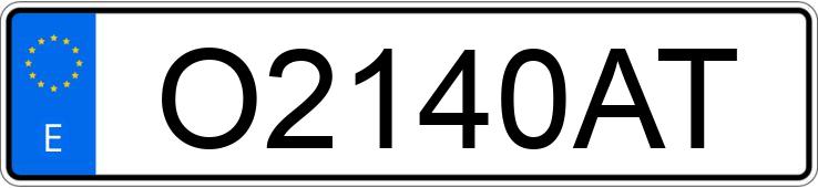 Numer rejestracyjny O2140AT posiada TOYOTA LAND CRUISER