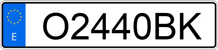 Numer rejestracyjny O2440BK posiada OPEL VECTRA