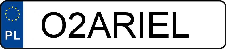 Registreringsnummeret O2ARIEL har DODGE Grand Caravan 3.6 Kat. MR`11 GT Aut.