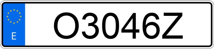 Numer rejestracyjny O3046Z posiada RENAULT 4