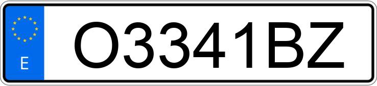 Numer rejestracyjny O3341BZ posiada BMW SERIE 7