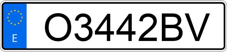 Numer rejestracyjny O3442BV posiada BMW SERIE 3