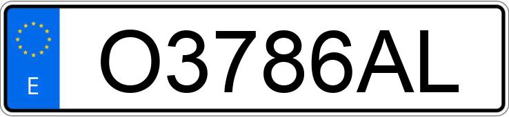 Numer rejestracyjny O3786AL posiada NISSAN VANETTE Numer rejestracyjny O3786AL posiada NISSAN VANETTE