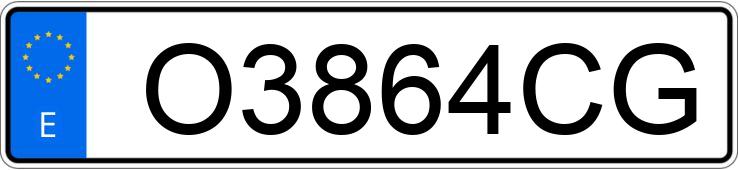 Numer rejestracyjny O3864CG posiada RENAULT MEGANE