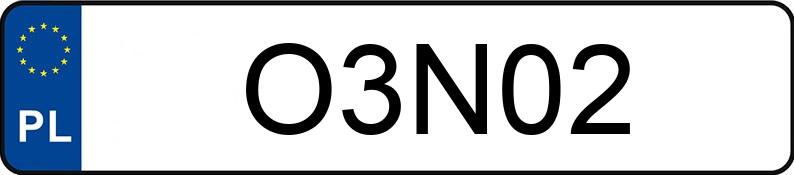 Numer rejestracyjny O3N02 posiada BMW X7 MR`19 E6d G07 M50i Step