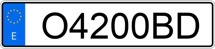 Numer rejestracyjny O4200BD posiada RENAULT CLIO