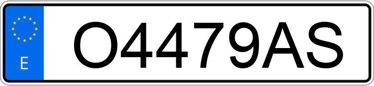 Numer rejestracyjny O4479AS posiada RENAULT 19 GTS