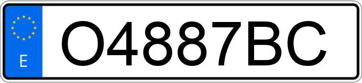 Numer rejestracyjny O4887BC posiada BMW SERIE 3