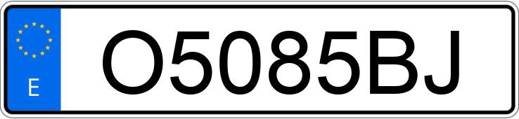 Numer rejestracyjny O5085BJ posiada SUZUKI SWIFT