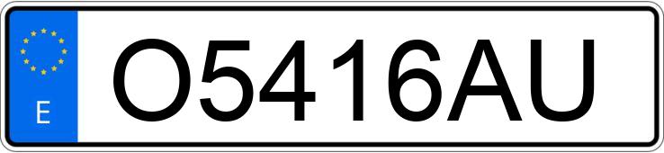 Numer rejestracyjny O5416AU posiada FORD ORION