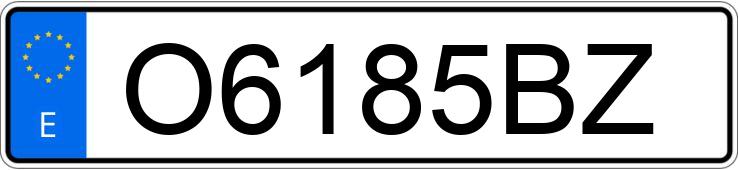 Numer rejestracyjny O6185BZ posiada VOLKSWAGEN GOLF