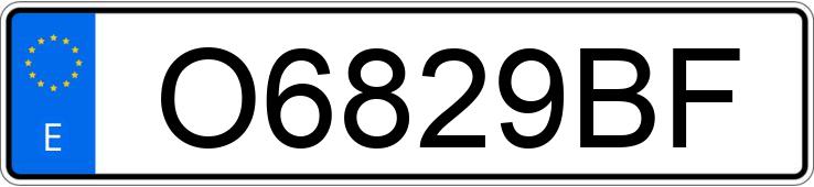 Numer rejestracyjny O6829BF posiada NISSAN PATROL