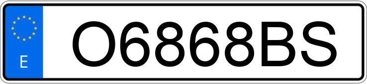 Numer rejestracyjny O6868BS posiada CITROEN ZX Numer rejestracyjny O6868BS posiada CITROEN ZX