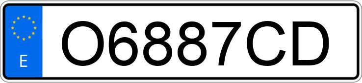 Numer rejestracyjny O6887CD posiada PEUGEOT 206 Numer rejestracyjny O6887CD posiada PEUGEOT 206