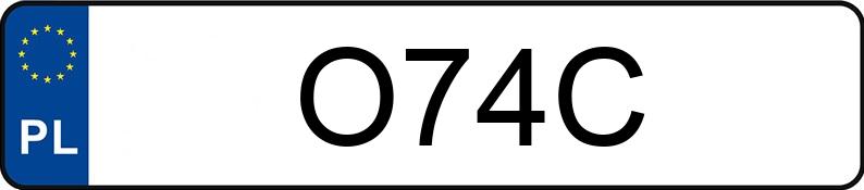 Numer rejestracyjny O74C posiada CHRYSLER Pacifica 3.6 MR`17 E6 Touring L Plus Aut.