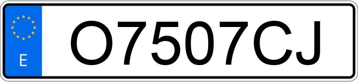 Numer rejestracyjny O7507CJ posiada FORD FOCUS