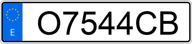 Numer rejestracyjny O7544CB posiada VOLKSWAGEN GOLF