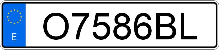 Numer rejestracyjny O7586BL posiada SUZUKI SWIFT