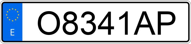 Numer rejestracyjny O8341AP posiada BMW SERIE 3