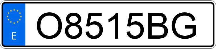 Numer rejestracyjny O8515BG posiada VOLKSWAGEN POLO