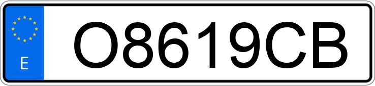 Numer rejestracyjny O8619CB posiada TOYOTA LAND CRUISER