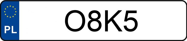Numer rejestracyjny O8K5 posiada MERCEDES-BENZ CLS 500 Numer rejestracyjny O8K5 posiada MERCEDES-BENZ CLS 500
